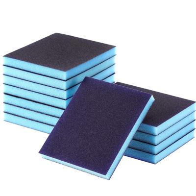 China Automotive Polishing Hand Tools Wet Automotive Dry Sandpaper Blue Fine Grit Foam Sanding Sponge For for sale