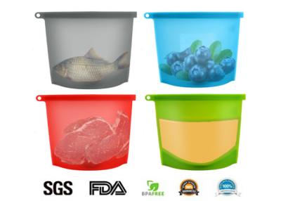 China Segurança alimentar, prova do escape, reusável, saco do alimento do silicone, 1000ml, 1500ml à venda