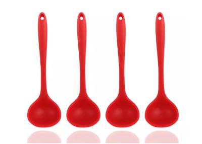 China Eco - Friendly , Silicone Kitchen Spoons , Safety , Durable ,  Silicone Soup Spoon for sale