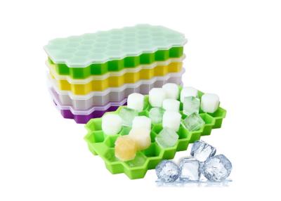 China Food Safety , Multi-Cavities, Honeycomb Shape , Silicone Ice Cube Tray , FDA / LFGB Grade for sale