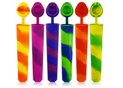 Cina Sicurezza alimentare, colore riutilizzabile e mescolantesi, muffa del ghiacciolo del silicone dei bambini DIY, insieme 6pcs in vendita