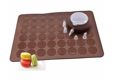 China Food Safety , Non-stick , Heat Resistance , Silicone Macaron Baking Mat with Pot and 5 Decoration Tips for sale