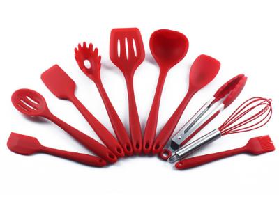 China Food grade , Protect the pan , Heat resistance , Silicone Kitchen Utensils Set , 10pcs for sale