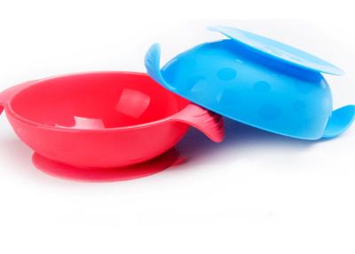 China Sure Grip , BPA Free , Dishwashsr safe , Silicone Baby Feeding Bowl for sale