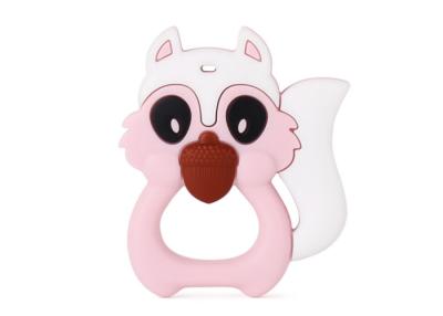 China BPA Free ,Squirel Shape , Soft Silicone , Baby Teether , Easy Clean for sale