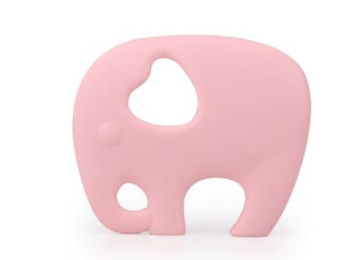 China Umweltfreundliche kundengebundene Farbe Elefant-Form-Silikon-Baby Teether zu verkaufen