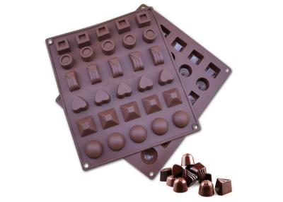 China Durable Silicone Chocolate Tray 30 Cavities Customized Logo Eco - Friendly for sale