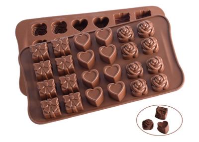 China Environmental Silicone Chocolate Molds , Heat Resistant Silicone Chocolate Tray for sale