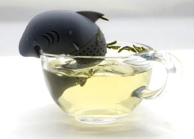 China Shark Shape Silicone Tea Infuser 8.6 * 8.1 * 4.2cm With FDA Certification for sale