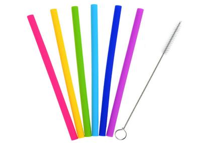 China Heat Resistance Silicone Household Products Reusable Smoothie Straws Straight Shape for sale