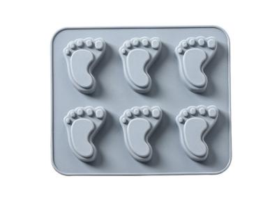 China Promotional Design , High Quality , Food Grade , Baby Footprint , DIY Silicone Cake Mold for sale