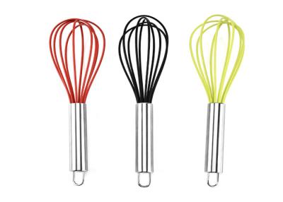 China Food Safety , Practical , Easy Clean , Silicone + Stainless Steel , Silicone Egg Whisk for sale