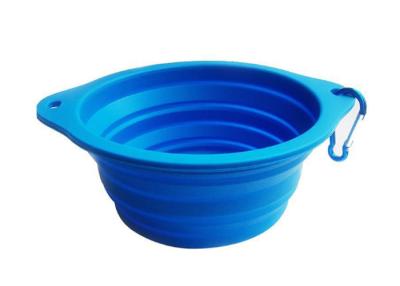 China Food Safety , Collapsible , 750ml , Silicone Pet Bowl , Aluminum Hook for sale