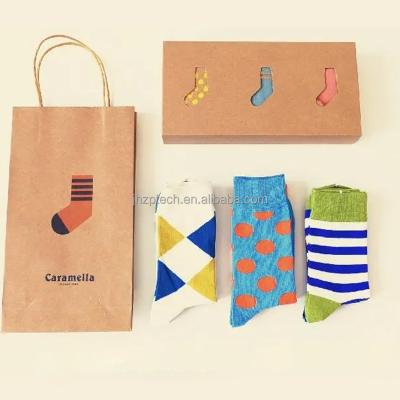 China Junhe Custom Eco Friendly Craft Kraft Paper Drawer Box Easy to Transport Sock Boxes with Logo en venta