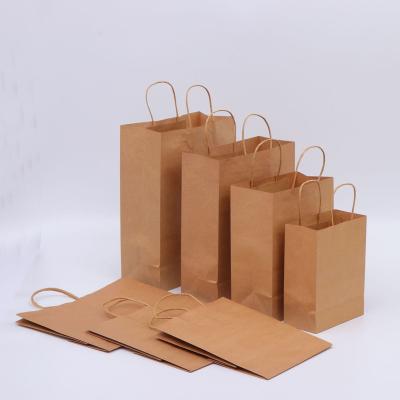 China High Quality Biodegradable packaging kraft Paper Bags Shopping Bag With Handles Te koop