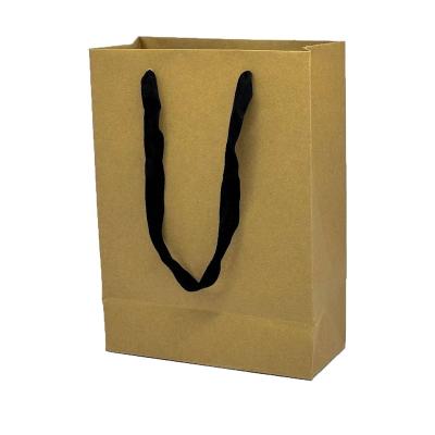 Cina Wholesale Very Strong Brown White Black Gift Craft Kraft Clothing Shopping Paper Bags in vendita