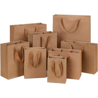 Cina 13*19*6cm Small Shopping Bags High Quality Cheap Kraft Shopping Paper Bag With Handles in vendita