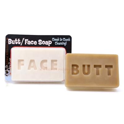 China Organic Dual Moisturizing Soap Skin Base Cleansing Face Whitening Essential Oil Butt And Funny Face Soap for sale