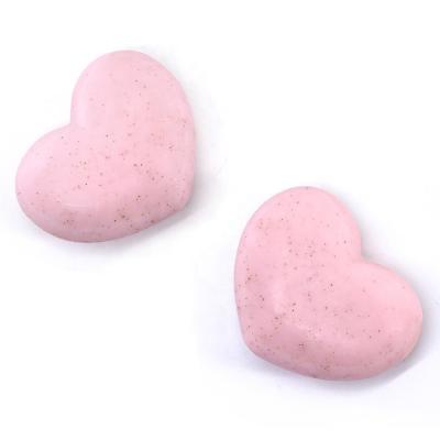 China Handmade Essential Oil Base Cleansing Organic Natural Deep Cleansing Heart Shaped Soap for sale