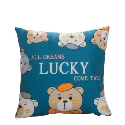 China Factory direct custom made anti-static pillow cushion digital printing pillow cover LOGO insurance company gift business benefits for sale