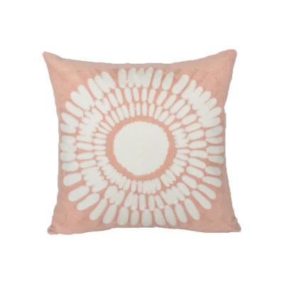 China Anti-static Nordic Sun Embroidered Pillow Home Fabric Pillow Case Bedroom Car Living Room Sofa Pillow Cushion for sale