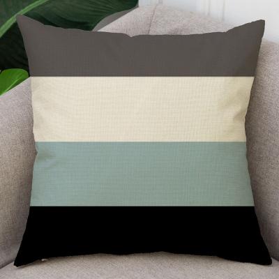 China Jute fine linen pillowcase car pillow home sofa cushion geometric anti-static geometric canvas custom for sale