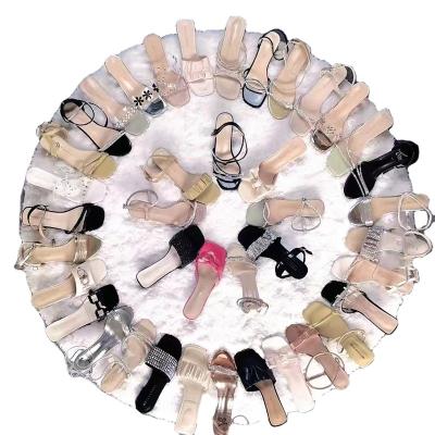 China Women's 4cm Wedge Platform Sandals Sexy Crystal High Heels Women's Fashion Sandals Over The Top Running Men And Women Shoes for sale