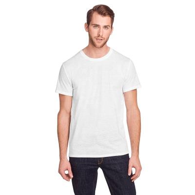 China 2021 Anti-wrinkle Eco Friendly OEM Recycled Cotton Recycled Polyester RPET T-shirt Men for sale