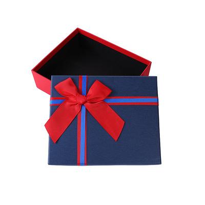 China Recycled Materials Wholesale Fashion Gift Box With Ribbon Custom Birthday Cardboard Packaging for sale