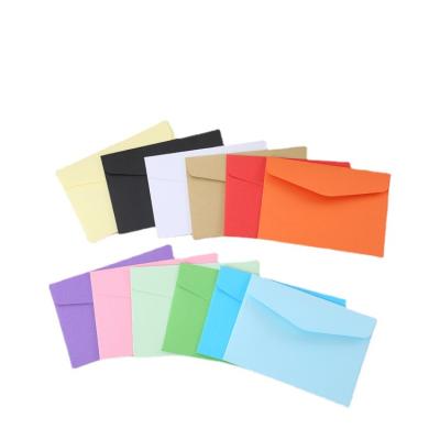 China Factory Envelope Gift Direct Selling Small Fresh Unprinted Mini Color Envelope Can Be Customized for sale