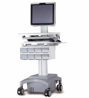 China Modern Hospital Monitor Trolley Workstation Medical Cart for sale