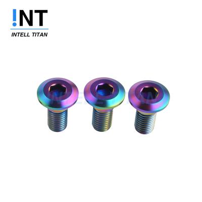 China HEX Gr2 Gr5 Motor Bike Rear Brake Screw Hex Head Multicolor Anodized Titanium TITANIUM BOLT For DISC BRAKE ROTORS for sale