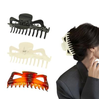 China Hair claw Fashion 5.5 INCH Plastic Large Hair Clips Clamp Jaw Clips for Thick Hair Women XL Hair Claw Clips for sale