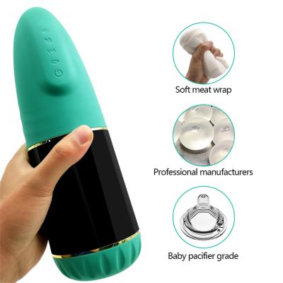 China Suitable Silicone Piston Airplane Retractable Cup Automatic Sucking Male Masturbation Cup Soft Skin-Friendly Voice Masturbation Cup for sale