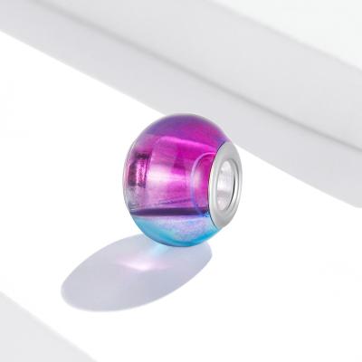 China 2021 New Arrival Environmental Friendly Copper Gradient Spacer Charm Synthetic Resin Diy Pendant Charm for sale