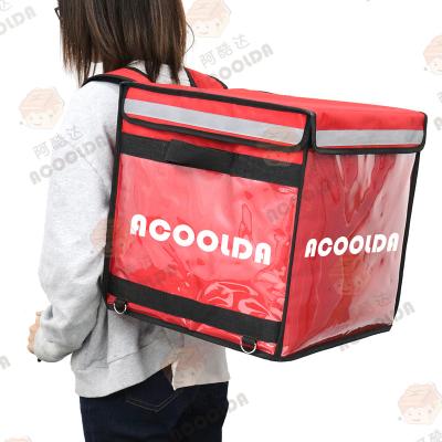 China Customized waterproof high quality eats food delivery insulated bag cooler box for motorcycle insulated pizza bag uber eats bag for sale