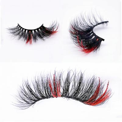 China Long natural wholesaler customized lashes box 3d glitter 25mm faux mink eye lashes for sale