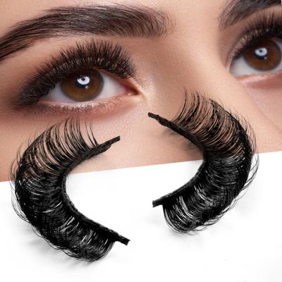 China 2022 OEM Natural Long Strip Lashes 3D Super Soft Faux Mink Strip Eyelashes Faux Mink Lashes Wholesale Seller Fake Mink Lahes for sale