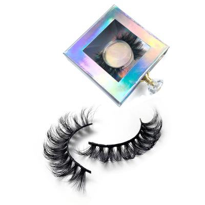 China Natural private label long synthetic strip lashes high quality natural curl D strip eyelash Russian seller wholesale for sale