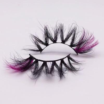 China Long 2022 newest 3d 5d real strip 25mm natural colored fluffy private label mink eyelashes wholesale sellers for sale