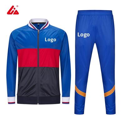 China Breathable Wholesale Mens Football Jackets Soccer Wear Club Team Logo Tracksuits for sale