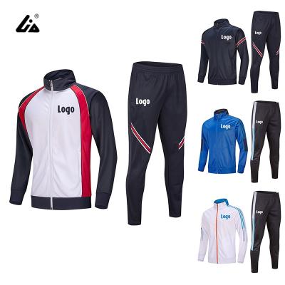 China Thailand High Quality Breathable Man Team Soccer Tracksuit Comfortable Soccer Tracksuits for sale