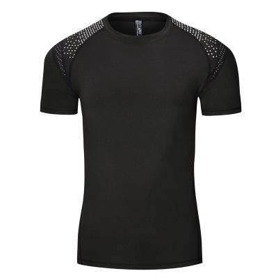 China High Quality Men's Short Sleeve T-shirt Fitness Clothing Compression Breathable Work Out Gym For Sports Clothing Manufacturer for sale