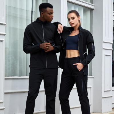 China Wholesale 2021 New Spring Oversize Mens Womens QUICK DRY Custom Design Logo Track Running Tracksuit Jackets for sale