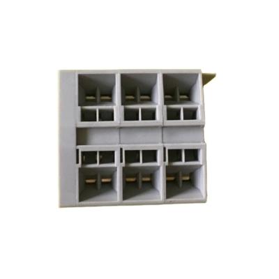 China PA66 through spring terminal miniature pushin motor connector wire panel connector terminal block for sale