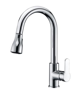 China CUPC Economy Style Contemporary Brass Pull Down Kitchen Faucet for sale