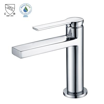 China Lavtoray Faucets Single Hole Single Handle Brass Faucet Metered Matte Black Finished CUPC Certificated for sale