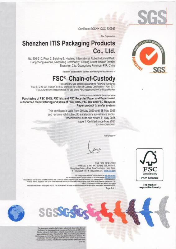 FSC - Shenzhen ITIS Packaging Products Co., Ltd.