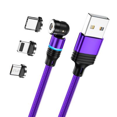 China Free Shipping Fast3 MP3/MP4 Player 540 Degree Rotation In Magnetic USB C Charger Cable 1 Charging Accessories For Micro/I-Product/Type C Phones for sale