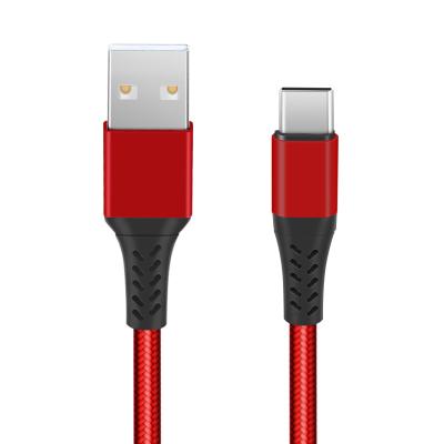 China Nylon Braided Type C 3A Usb Mobile Phone High Quality Durable Cable Usb Fast Charging Type C Fast Cable 3.0 For Mobile Phone Charger Cable for sale